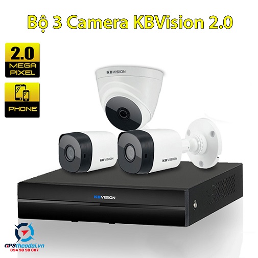 Bộ 3 camera KbVision 2.0